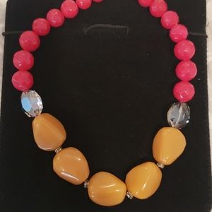 Anthropology necklace.  Faceted beads